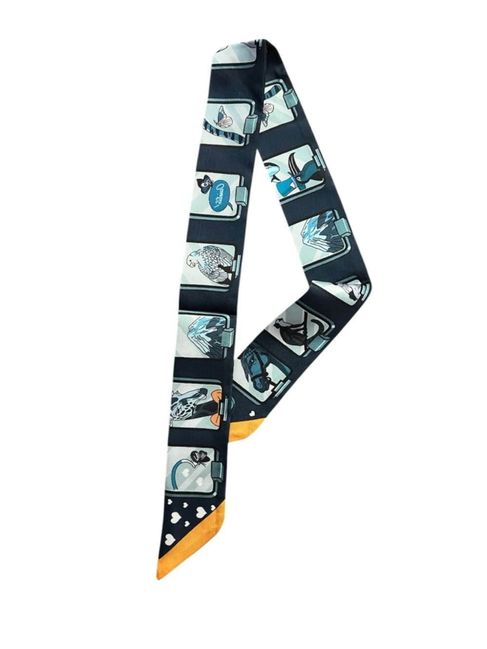 ✨Hermes. Twilly Scarf Limited Edition Story Time Black Multicolor